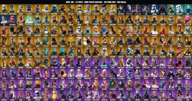 [PC] 405 skins🔥Skeleton🔥Infantry Ghoul🔥Agent of Magic🔥IKONIK🔥Travis Scott🔥Valiant Racer🔥Merry Mint, Sale, skins 405