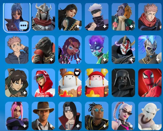 großes Konto aus Kapitel 2, Verkauf, 101 Skins
