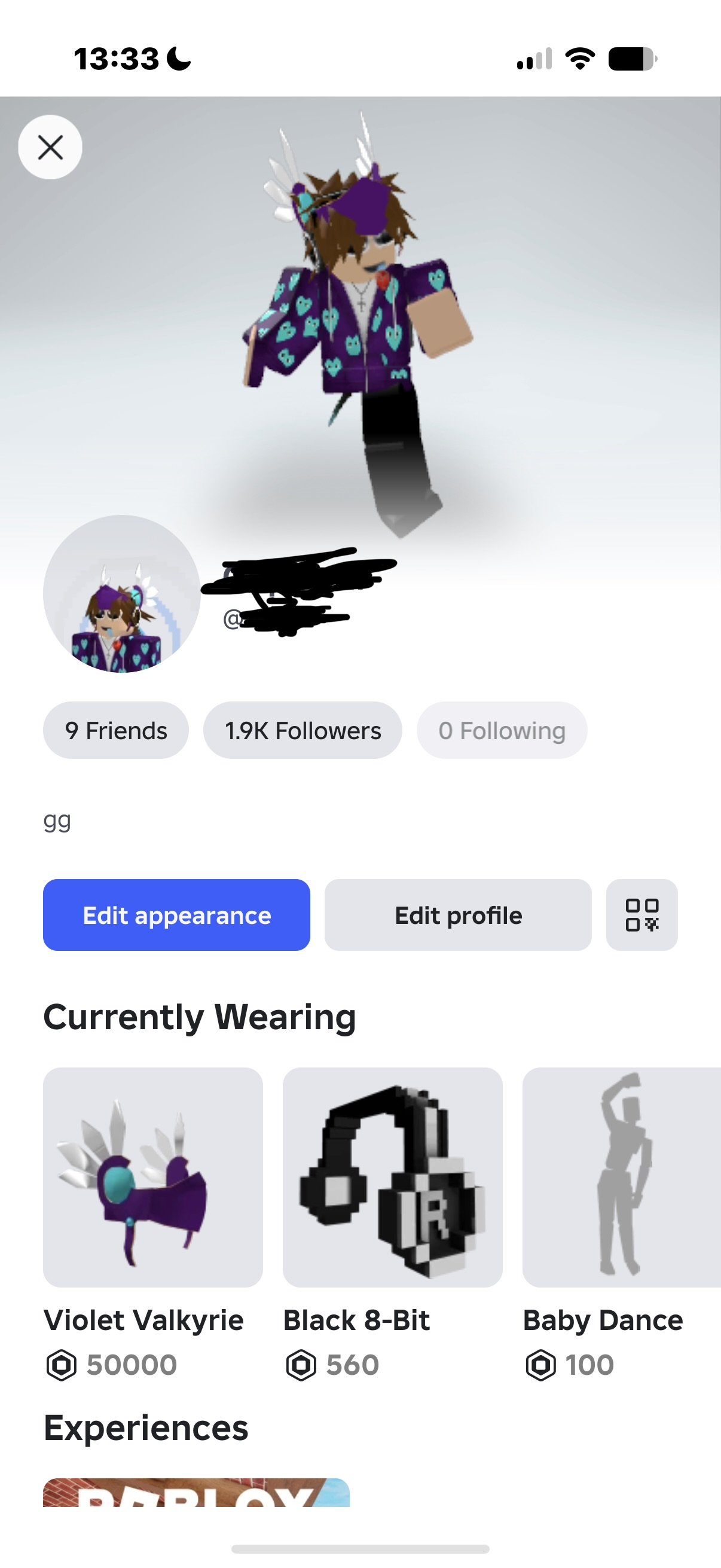 💜Korblox, Violet Valkyrie 100k+ total account roblox, A lot of pumping mm2, etc.💜, Sale, Voice chat: Yes
