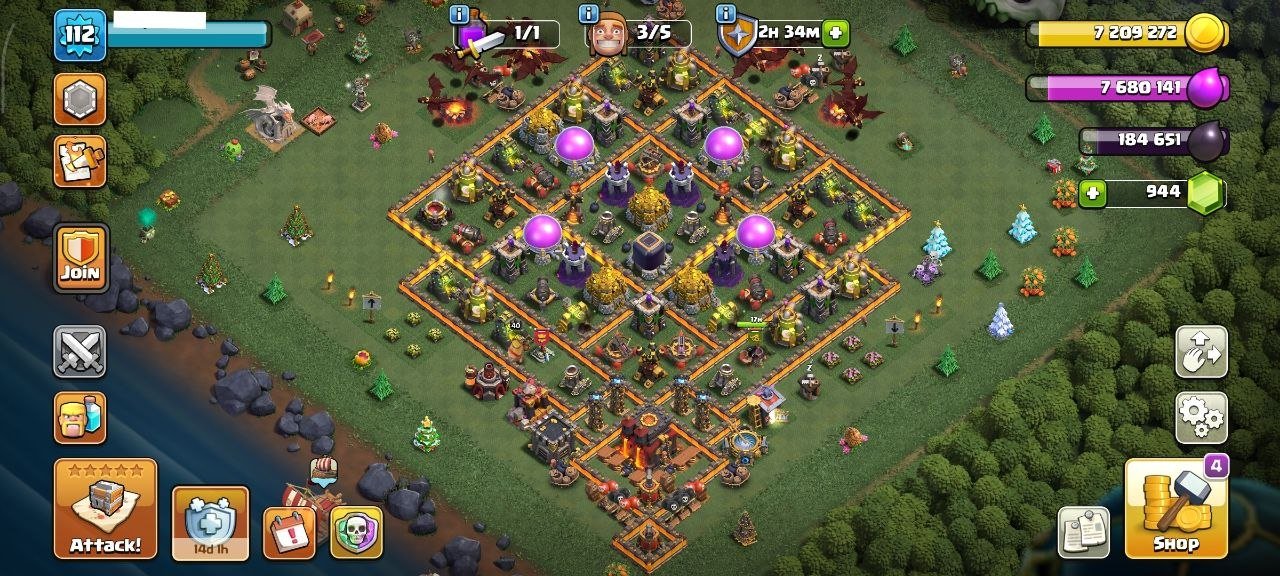 RARE TH10✅7 DIGIT TAG✅2012-5X2013-14-15-17 XMAS✅CANADA LOCAL✅2X HEADAYONE✅NC 500✅, 10 TH Main Village, 2 TH Builder