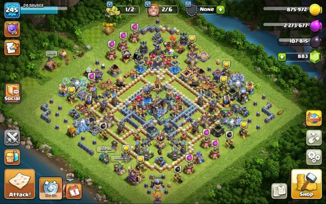 18 TH | 245 LVL | 110/110/68/81/55/15 | top equipment, 18 TH Home Village, 10 TH Builder