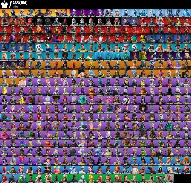 🔥 FORTNITE ACCOUNT — 438 SKINS + 403 EMOTES 🔥Travis Scott, Lara Croft, Midas, Neymar Jr., Sale, skins 438
