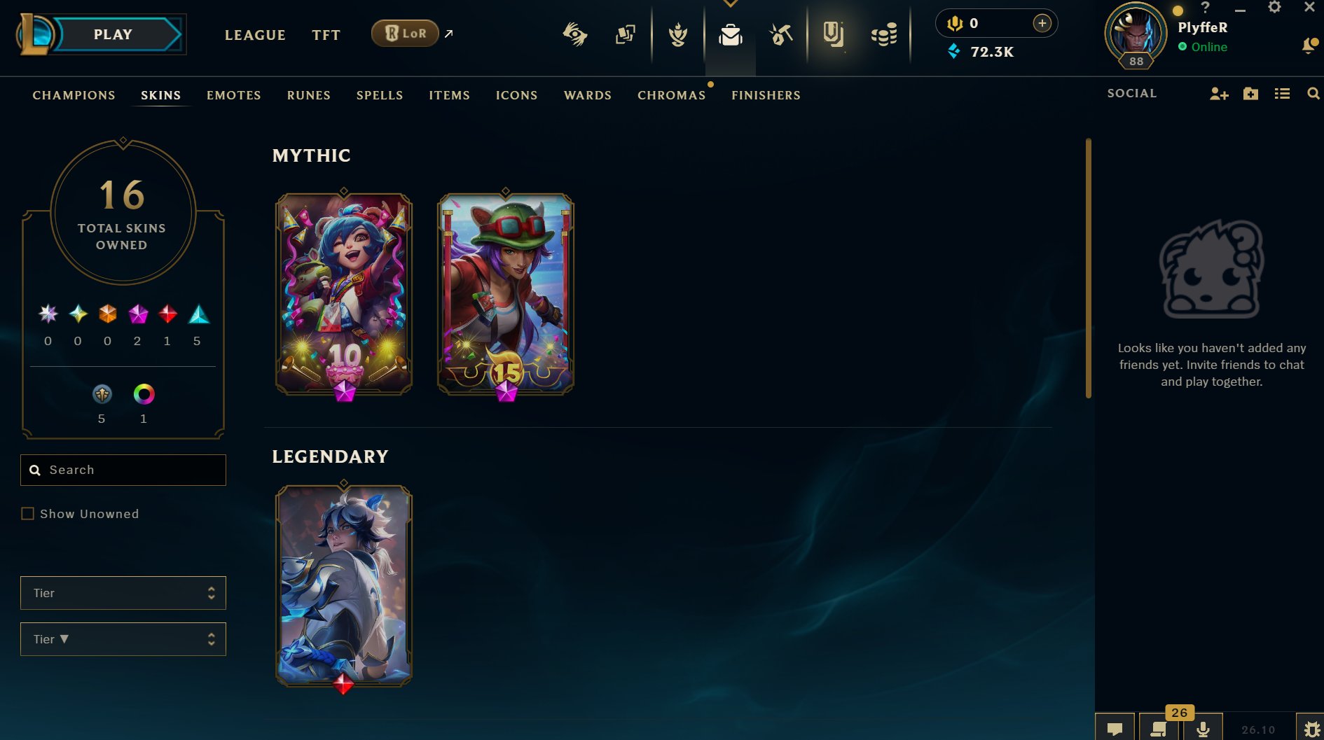 【 Annie-Versary 】 【 Ann-Sivir-Sary 】 【 Porcelain Protector Ezreal 】, Sale, level 88, champions 76, skins 13, Bronze