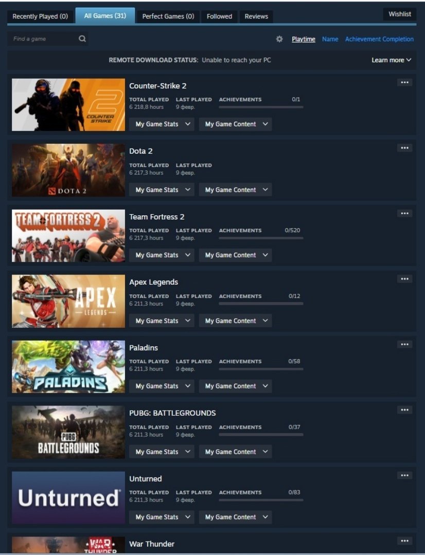 ☑️⭐TOP ACCOUNT⭐☑️❗ 5000 HOURS IN 10 DIFFERENT GAMES ❗☑️ REGION - RUSSIA ☑️ NATIVE MAIL ☑️, No rank, 1 level, Relic: No