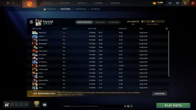 🕯⚜️【𝐋𝐚𝐲𝐨𝐐𝐭】⚜️🕯 🖤 Je vends un compte | ⚔️ 2427 MMR | 🖤 8445 de courtoisie 🦇, Vente, 2427 MMR, 8445 de courtoisie, 8445 de politesse, 109 matchs