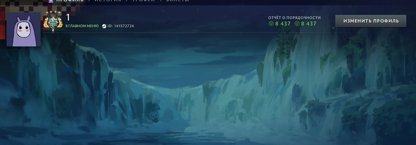 You can change your nickname, avatar, etc. — the account is completely at your disposal., Sale, 2727 MMR, 8437 Behavior score, 8437 вежливости, 1250 games, 846 hours