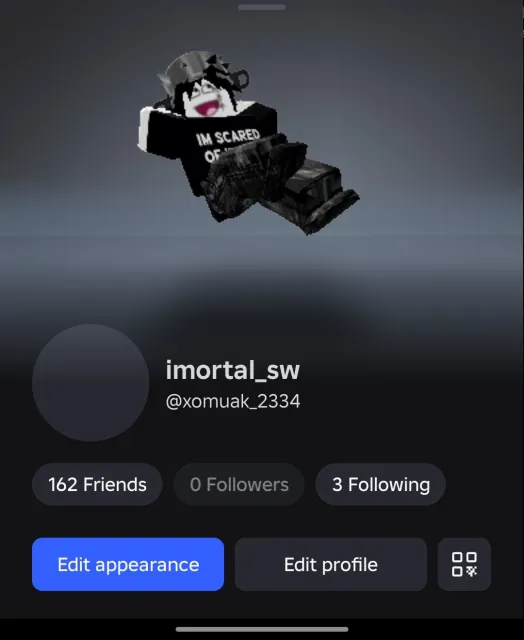 Selling an account with purchases of 3k Robux🥵, Sale, Voice chat: No