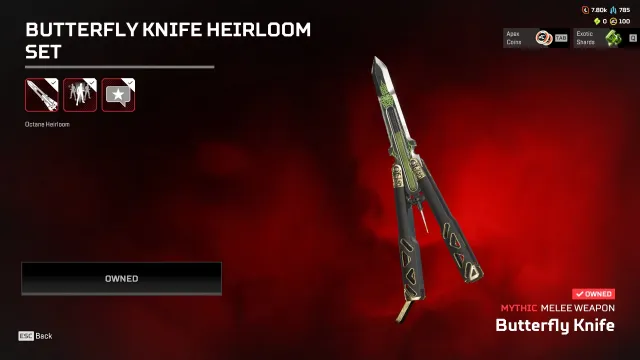 🍀 【 OCTANE HEIRLOOM 】77 LEGENDS SKINS ♦️ EA APP + STEAM 🍀РЕЙТИНГ ОТКРЫТ ♦️ ПОЛНЫЙ ДОСТУП 🔑, Бронза, 250 уровень, Реликвия: Есть