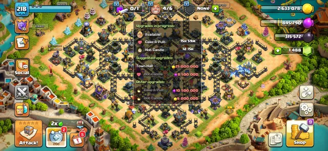 Full TH17 with full DC and top gear, other reviews in screenshots, 17 TH Home Village, 10 TH Builder Village