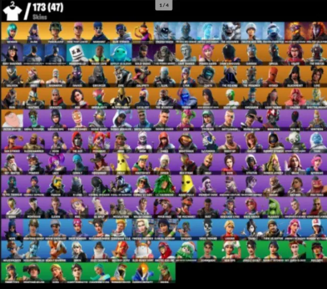 [PC/NIN/PSN] | 173 Skins | WONDER | OG STW | Glow | Trailblazer | Marshmello | Omega | Tenderizer |, Sale, skins 173
