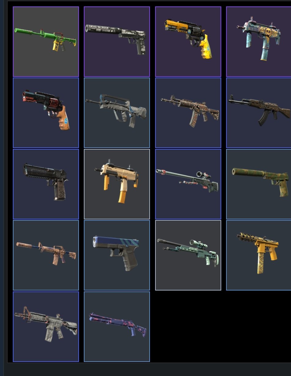 Steam account (Brazil) with skins in Counter-Strike 2. The marketplace is open., Sale, Available, No PRIME