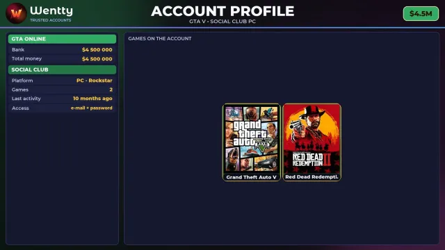 🔥 【SOCIAL CLUB】 💚 ПОЛНЫЙ ДОСТУП | ПОДХОДИТ ДЛЯ ONLINE/RP | НОВЫЙ ПЕРСОНАЖ 💚 $4.5M #4EDYFA, Продажа