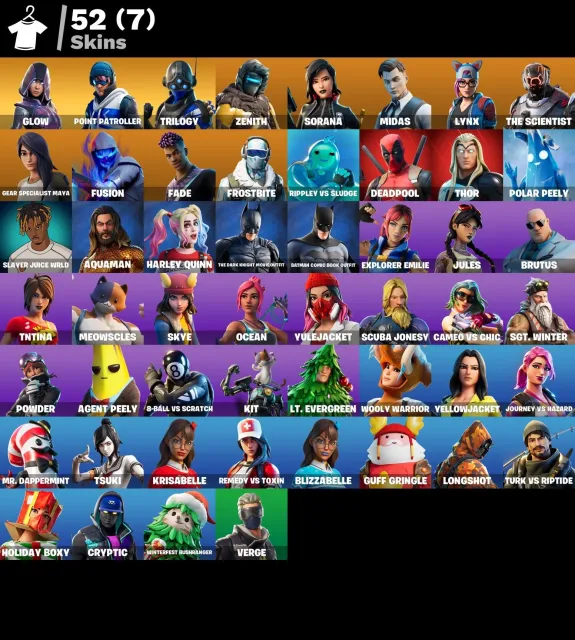 🎮 67 SKINS | Glow | Trilogy | Midas | Point Patroller | Glow | Gear Specialist Maya | Zenith, Sale, skins 67