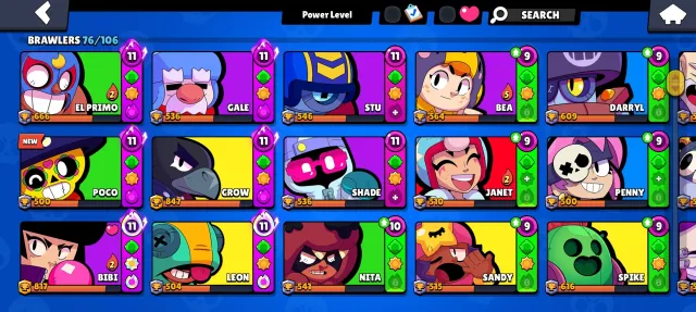 31K Trophies | 8x LVL 11 | Rare Skins | Free Name Change | 14.5K Bling, 31 кубков, 76 бравлеров