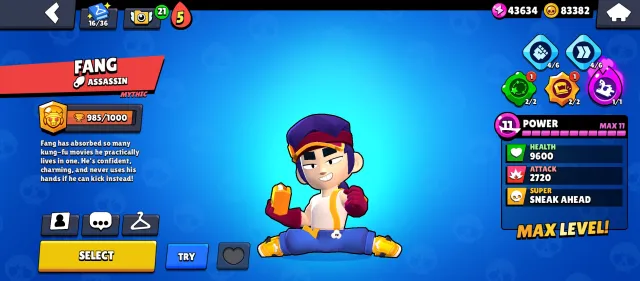 Account 2022・VERY many resources・202 wins in a row on Sandy・664 Gems・+ Clash Royale Account, 13600 trophies, 74 brawlers