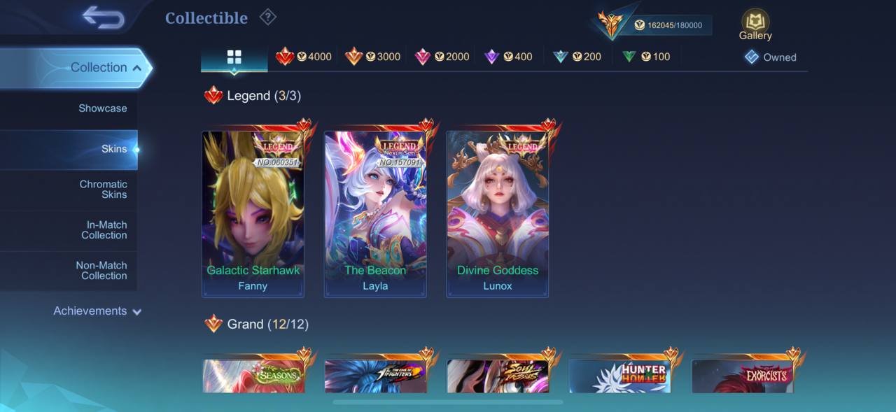 🔥‼️BEST MEGA COLLECTOR #5 ON THE MARKET / LOTS OF EVENT SKINS‼️🔥, Sale, Rank: Legend, Level: 72, Winrate: 52%, Heroes: 120, Skins: 382