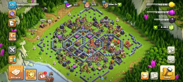 🏆 TH15 MAX 🏆 4483 GEMS 🏆 10X EQUIPMENT 🏆 HEROES 78-87-49-52-30-9 🏆 NC YES, 15 TH Родной Деревни