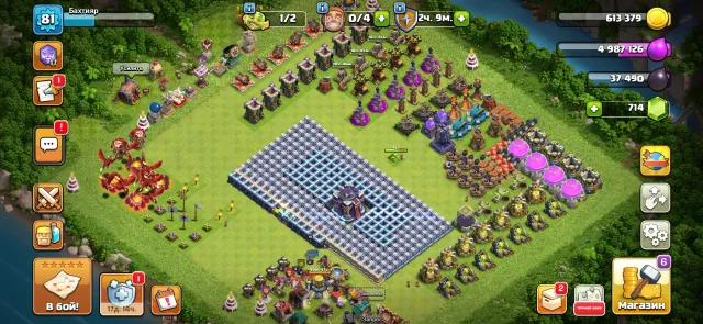 Selling Clash of Clans account, 15 Town Hall Native Village, 9 Builder Hall