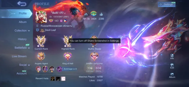 🔥493 In Max🔥4 Globals🔥VR 75+ RANK🔥Sharpened for mid🔥See Screenshots⚡️, Sale, Rank: Mythical Immortal, Level: 143, Win Rate: 72%, Heroes: 138, Skins: 634