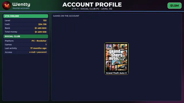 🔥 【SOCIAL CLUB】 💚 ПОЛНЫЙ ДОСТУП | ПОДХОДИТ ДЛЯ ONLINE/RP | УРОВЕНЬ 132 💚 $1.5M #4DV3DB, Продажа