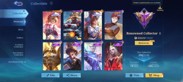 Collector (YSS✅Natalia)💎Heartstrings Angela🔥Fluffy Floryn👑KOF Karina💎Deluxe 37🏆EPIC Harley Moskov, Продажа, Ранг: Мифический, Уровень: 76, Процент побед: 49%, Герои: 133, Облики: 256
