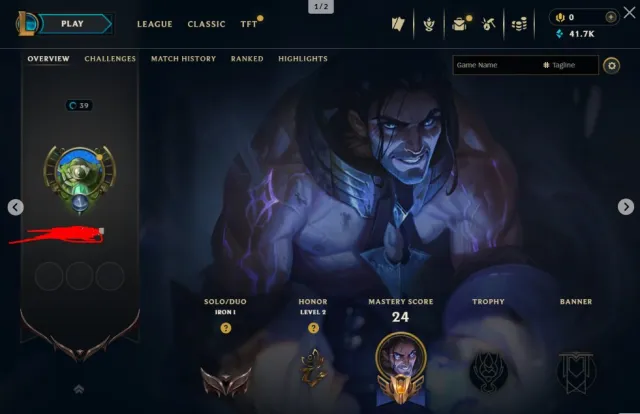 ❄️EUW❄️IRON 1 0LP PLACEMENT❄️HAND LEVEL S16 💠BE: 48200, Sale, level 30, champions 35, skins 3, Iron