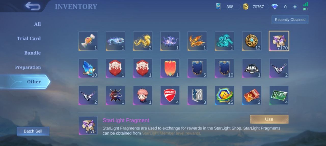 Gaara Vale EPIC valir change khufra Roger Harley Gusion pharsha irthil Carmila emblem Max, Sale, Rank: Mythic, Level: 89, Winrate: 47%, Heroes: 123, Skins: 232