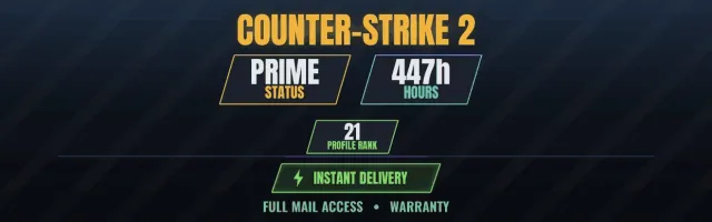 CS2 Prime💠447h Team Fortress 2,POSTAL,Artifact,Capcom Arcade 2nd Stadium, Sale, With inventory, Has PRIME