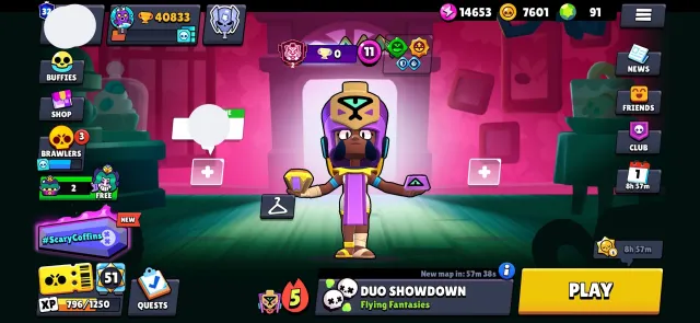 40883 trophies + 101 brawlers + many skins + 32 primes, 40883 trophies, 101 brawlers, 32 primes