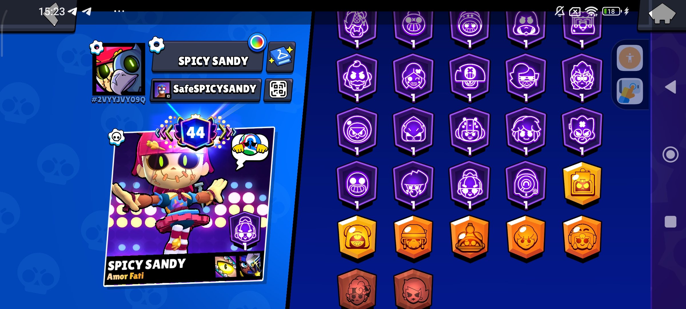 Account to use as a main, trophies 50000, brawlers 52, primes 46