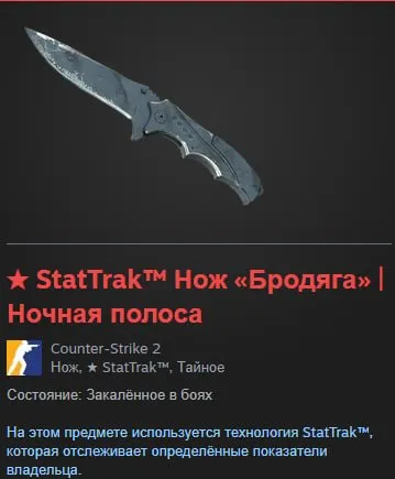 🗡️ Perfect for a base! CS2 account with ★ StatTrak™ Knife "Nomad" | Night Stripe + Original email, Sale, With inventory, No PRIME