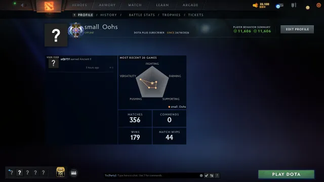 ❤️ 100% GARANTIE 🖤 EIGENE EMAIL ❤️ 3979 PTS 🖤 AUSGABE IN 0.1 SEKUNDEN, Verkauf, 3979 MMR, 11606 Anstand, 11606 Höflichkeit, 319 Spiele, 191 Stunden