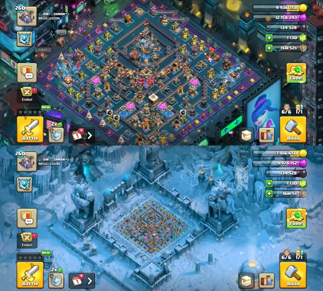 Th18➤6hero max➤10xEquipment max➤5400+WarStar➤3xpaid scenery➤Clash of Dragon(legendary), 18 TH Родной Деревни, 10 TH Строителя