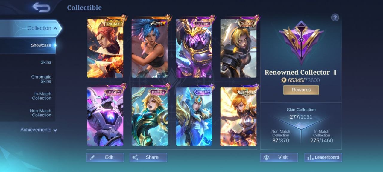 🌟 Mythic account with 277 skins! 🎮