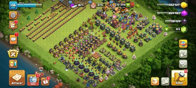 TH14 ALMOST MAX🏆1586 CWL MEDAL🏆11X EQUIPMENT🏆FULL OF MAGIC ITEMS🏆HEROES 80-85-49-60-30🏆NC FREE🏆, 14 TH Родной Деревни