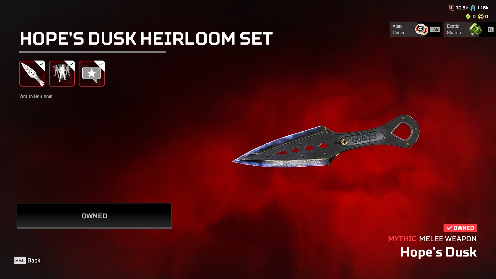 🤖【WRAITH HEIRLOOM】🤖 EA APP + PSN ✅ FULL ACCOUNT ACCESS ✅, Rookie, 86 level, Relic: Yes