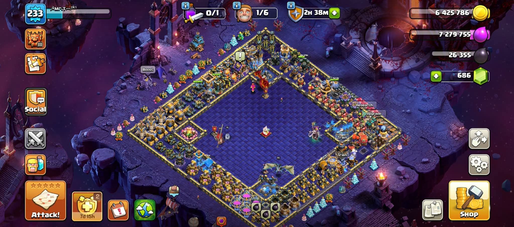 TH 18 High Heroes | 10 Epic Max | Max Almost All Helpers | Cosmic Set with Scenery | 3x League Skin, 18 TH Main Village, 10 TH Builder
