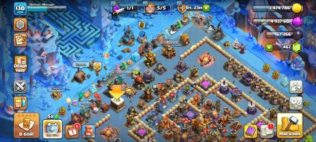🔥 CLASH OF CLANS + CLASH ROYAL ACCOUNT | 130 lvl | 16 TH | ALMOST 6 BUILDERS 🔥, 16 TH Home Village, 9 TH Builder