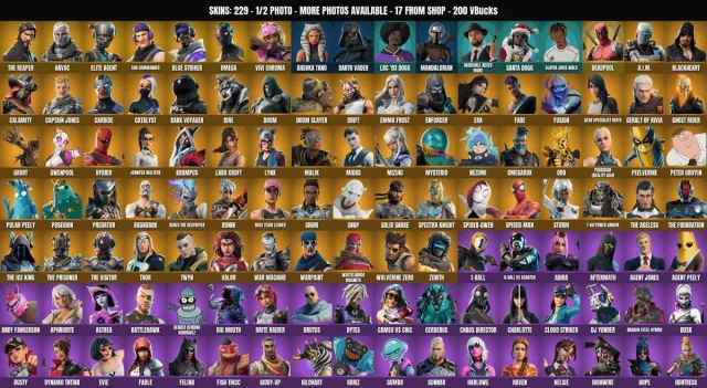 [PC/XBOX] 229 skins🔥Soul Reaper🔥Defeat Recognition🔥Elite Agent🔥Omega🔥Devastator🔥Deputy, Sale, skins 229