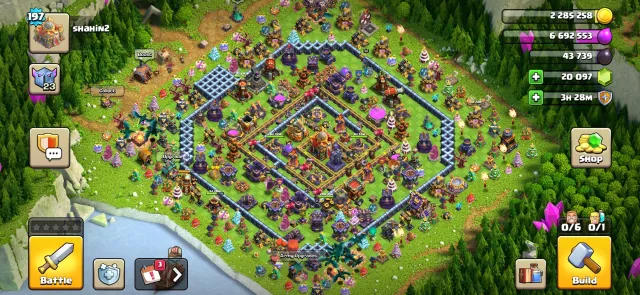 Top account with many trees and 20000 gems and good gear, 16 TH Home Village, 10 TH Builder Base