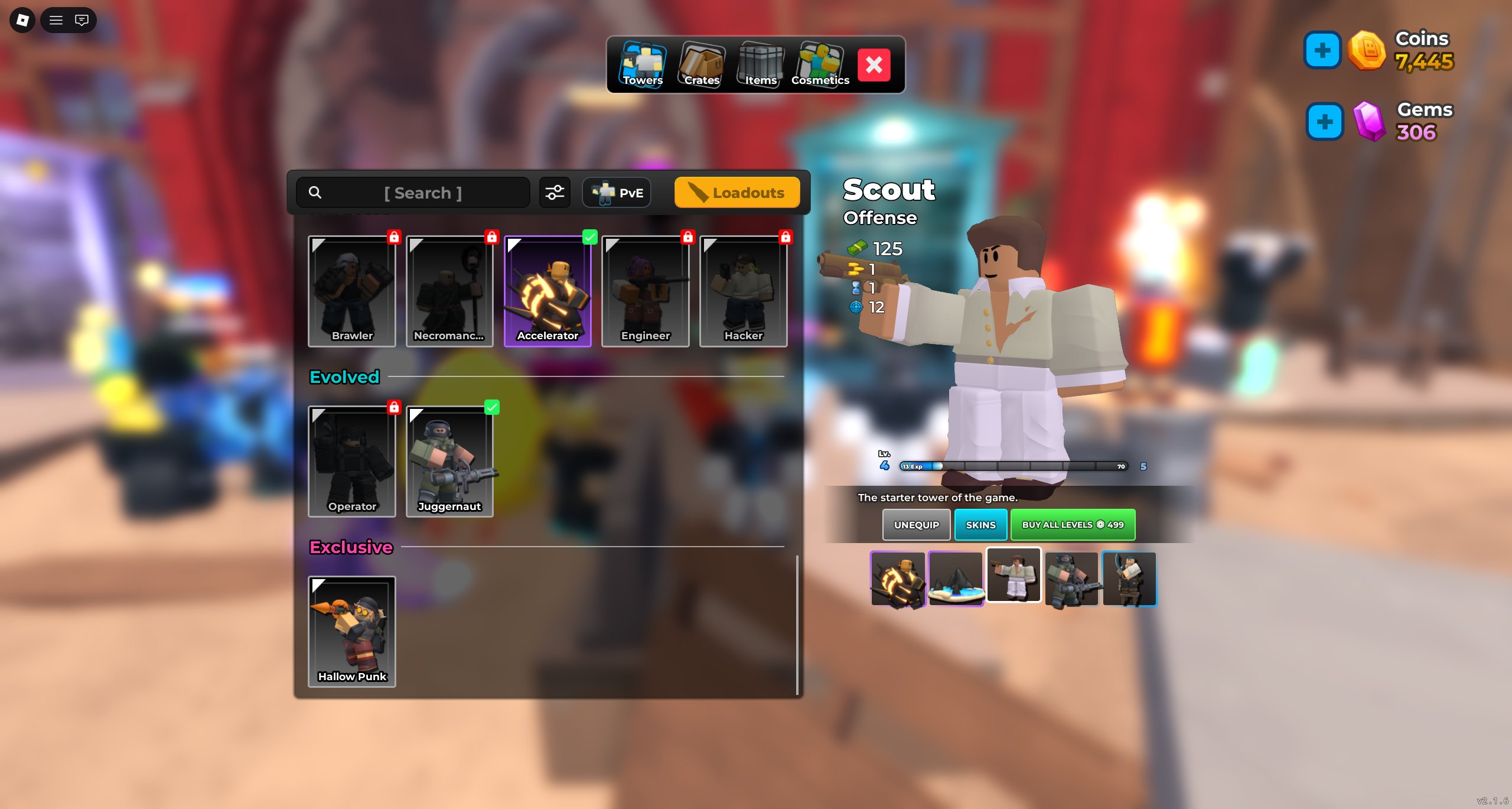 🔥TDS🔥 JUGGERNAUT, ACCEL, HALLOW PUNK | JUGGERNAUT, ACCEL, MANY GAMEPASSES + INVENTORY, Sale, Voice chat: No