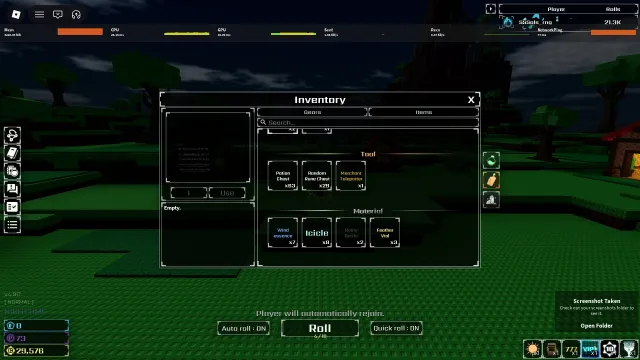 🤑Account with a balance of 1,331 Robux and gamepasses in Sol's RNG🤑 | Details in the description, Sale, Voice chat: No