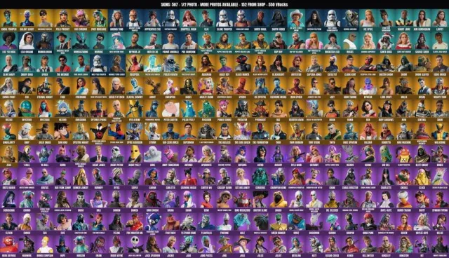 [PC/PSN/XBOX] 507 skins🔥Infantryman-Vampire🔥Caramel Pickaxe🔥Reaper🔥Galaxy Scout🔥Chainmail, Sale, skins 507