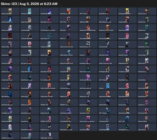 🍀EUROPE🍀💎⟨⟨ 123 SKINS | 167 CHARACTERS | LEVEL 224⟩⟩💦⟨⟨ 2K BE + 7K OE⟩⟩💦, Sale, level 224, champions 167, skins 123, Unranked