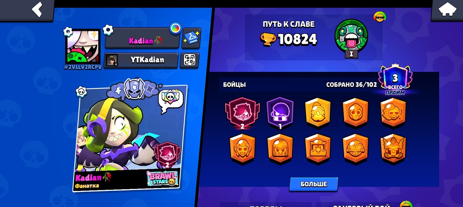 the other hand on a great day today but I'm not sure if he had been in my, trophies 11000, brawlers 33, primes 3