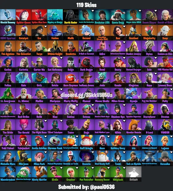 OG 119 Skins | Ultima Knight + Vendetta + Singularity | 150+ Emotes | Email Changeable, Sale, skins 119