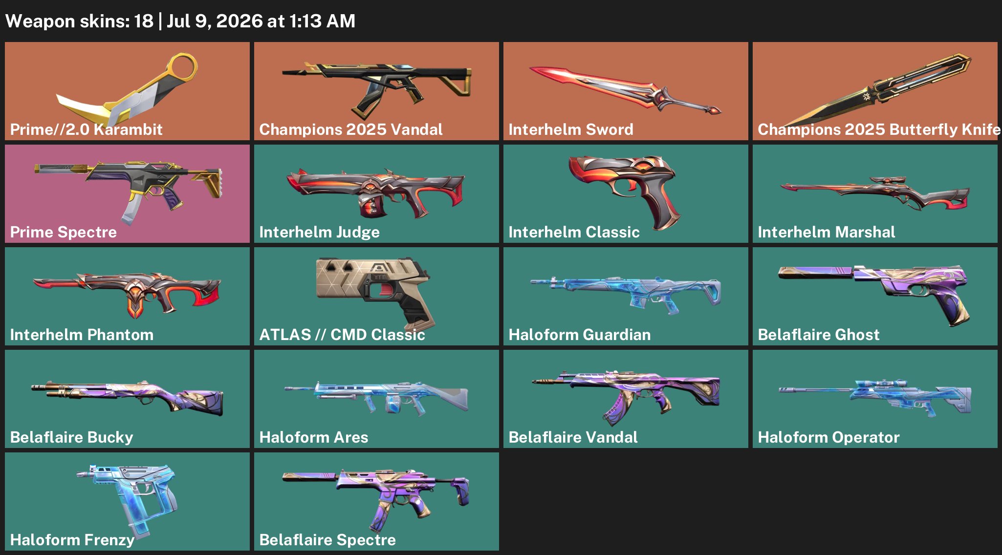 🦋⚡️Valorant EU-Server Account | Premium Knife - Karambit Prime // 2.0 Butterfly Champions 2025 🦋⚡️, Sale, Ranked unlocked, Agents: 17, Skins: 18