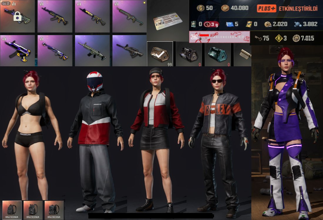 🧣 [PROGRESSIVE] 2 LV. NEON DREAM AUG 🧣🎫 5 SCHEME 🎫🧣 BEAUTIFUL SETS 🧣📦 99+ CHESTS 📦💵 40,000 BP 💵🧣, Yes BATTLEGROUNDS Plus