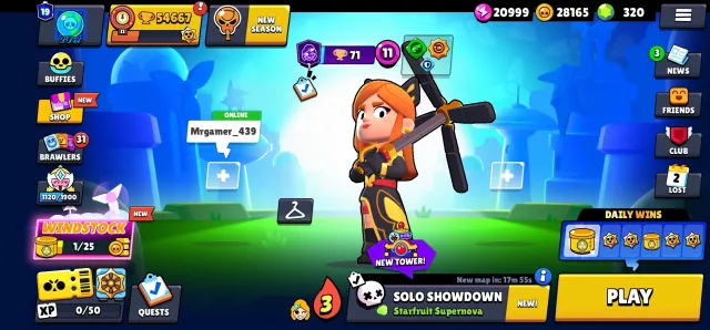 og 2020 account lots of skins and resources martian fame, 54000 trophies, 102 brawlers, 19 primes