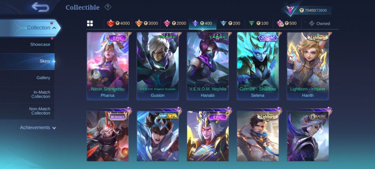 🔥 Mythic Account with 287 Skins! 🔥